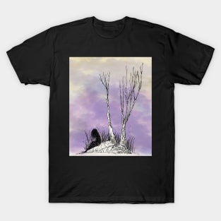 Purple Winter Loneliness T-Shirt